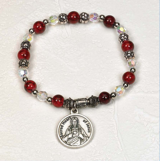 Sacred Heart of Jesus - Italian Charm Bracelet