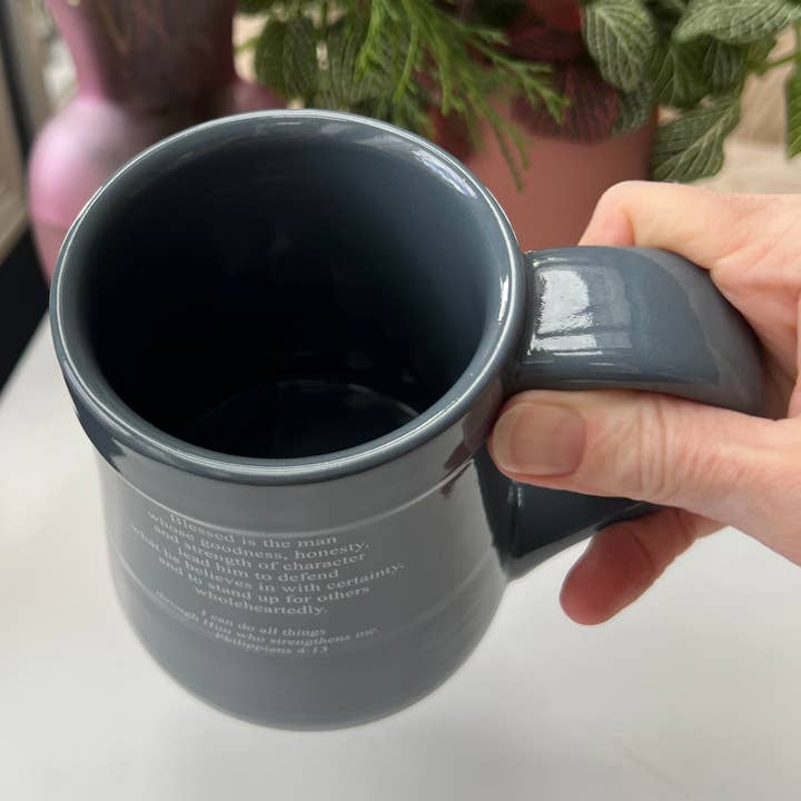 Man of Strength Pottery Mug - 20oz
