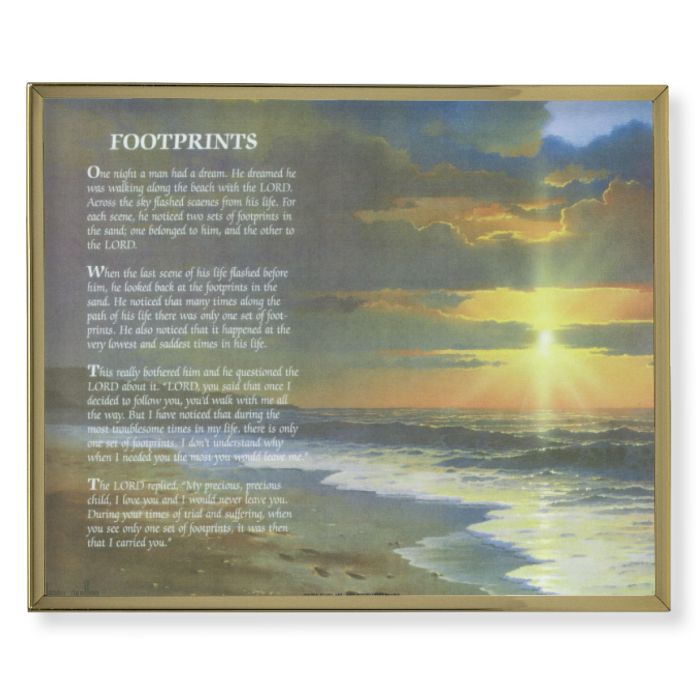 Footprints Wall Plaque