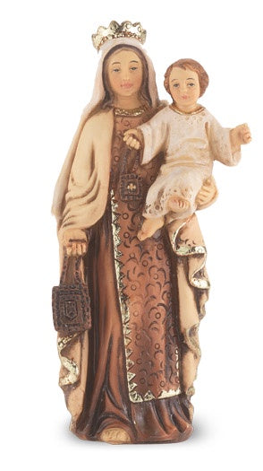 Our Lady of Mount Carmel 4" Statue