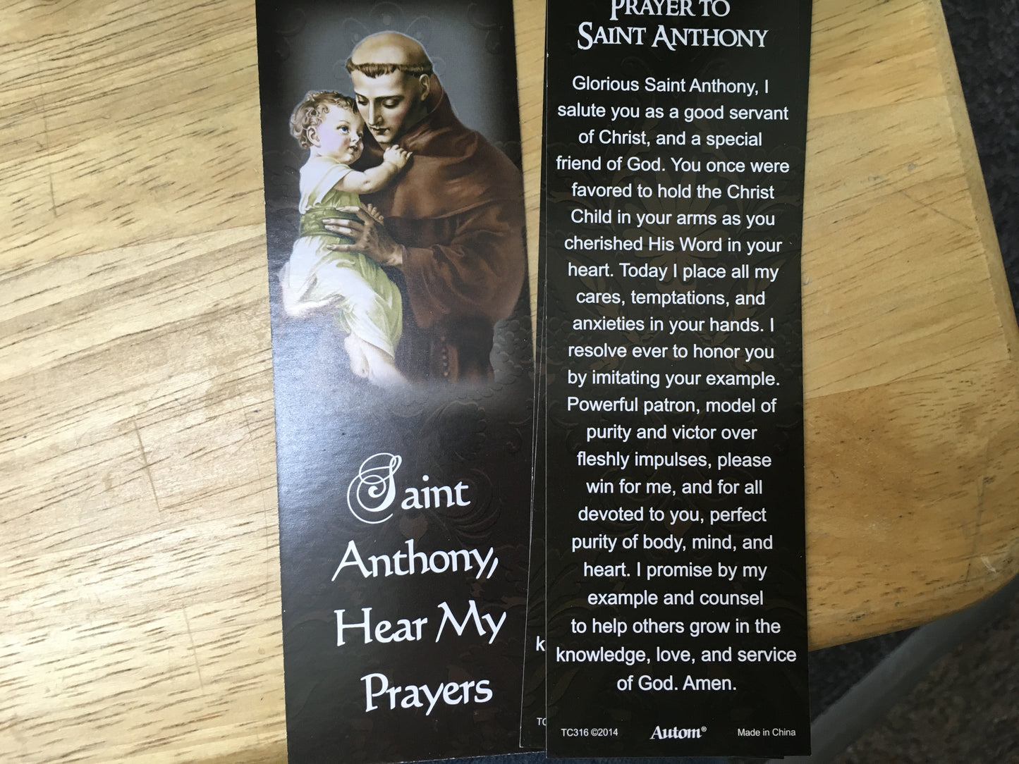 St. Anthony - Bookmark