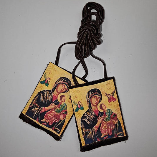 Our Lady of Perpetual Help 100% Wool Scapulars