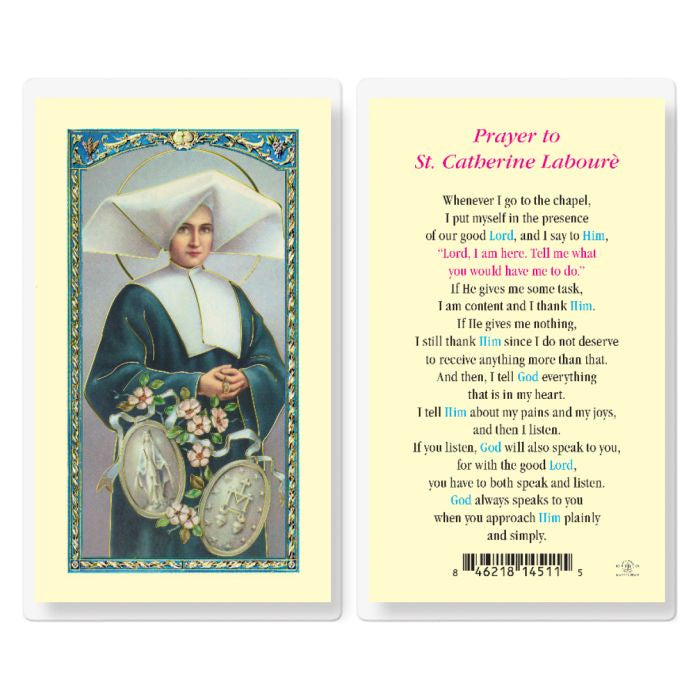 St. Catherine Laboure  Holy Card