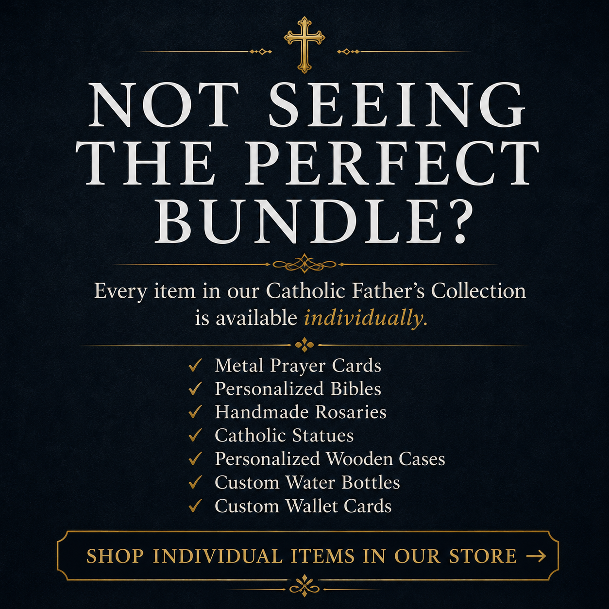 Customizable Catholic Father Gift Box Set