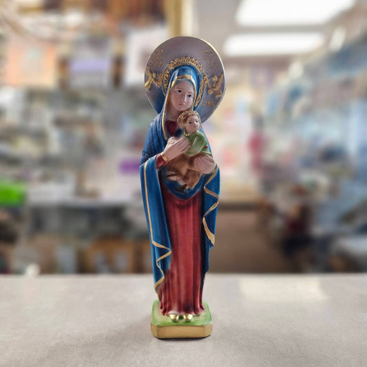 Our Lady of Perpetual Help, Italian Statue - 8.25"