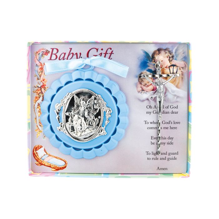 Crib Medal and Crucifix Set