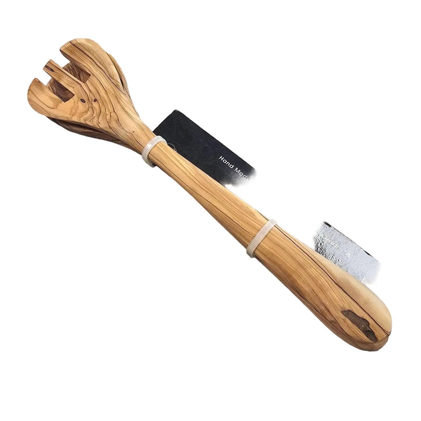Olivewood Large Handmade Kitchen Spoon and Fork Set