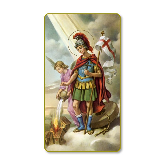 St. Florian Holy Card - Firefighters Prayer