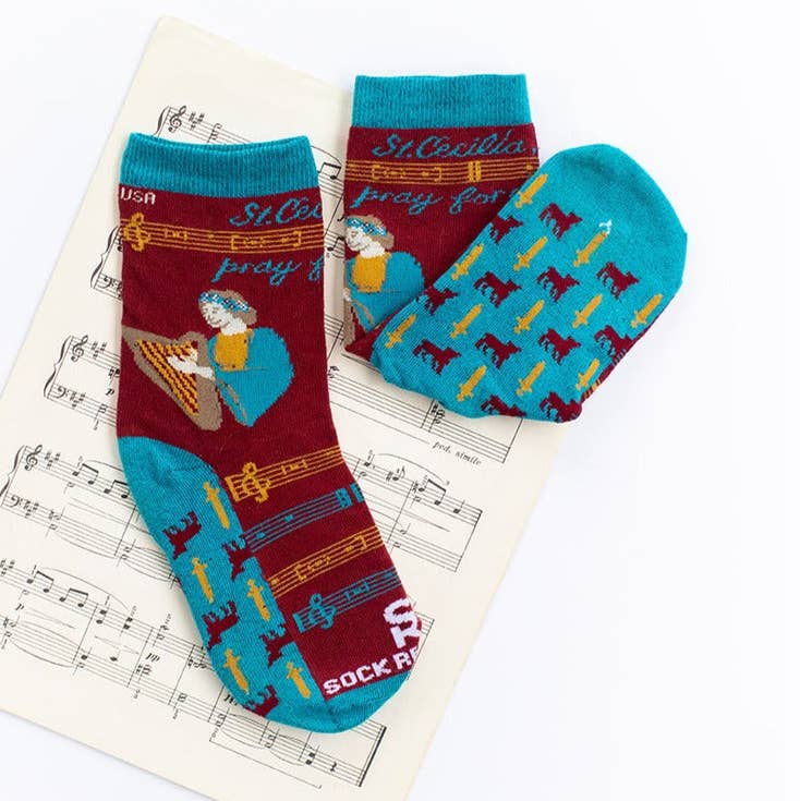 Religious Themed Socks, Kids-Adult Size (Many Variants)