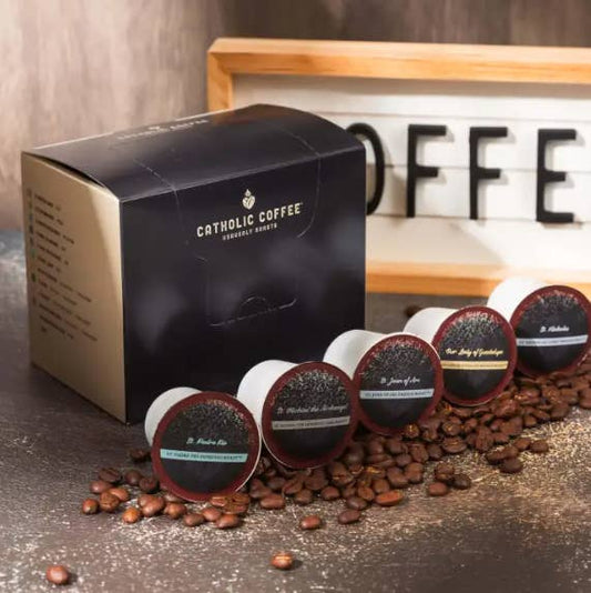 Catholic Coffee: Saints Variety Pack, K-cups – Set of 12