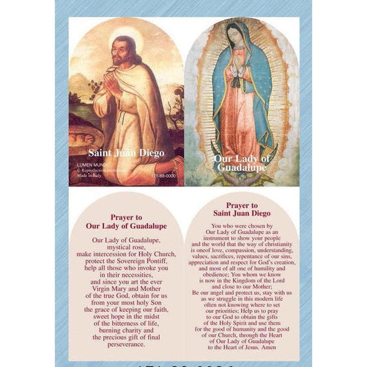 Our Lady of Guadalupe and St. Juan Diego Prayer Folder