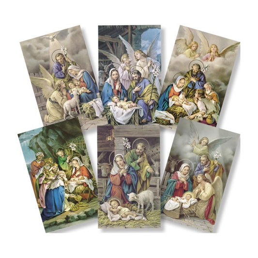 Christmas Nativity Scene Holy Card