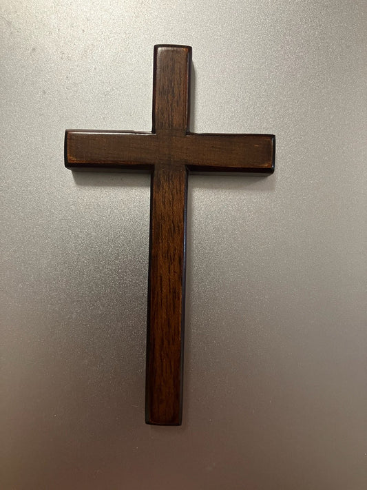 4" Mahogany Wood Cross