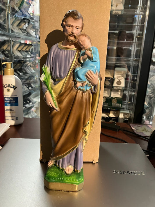 St. Joseph and Child Italian Statue