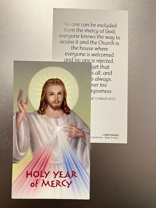 Holy Year of Mercy Holy Card