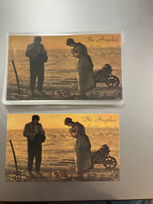 The Angelus Holy Card