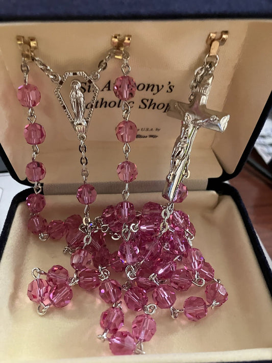 Austrian Crystal Rose Rosary