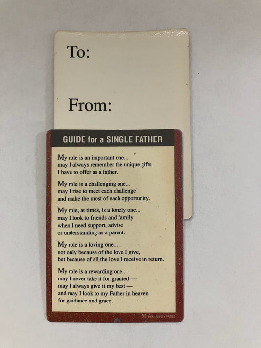 Guide for a Single Father Prayer Card