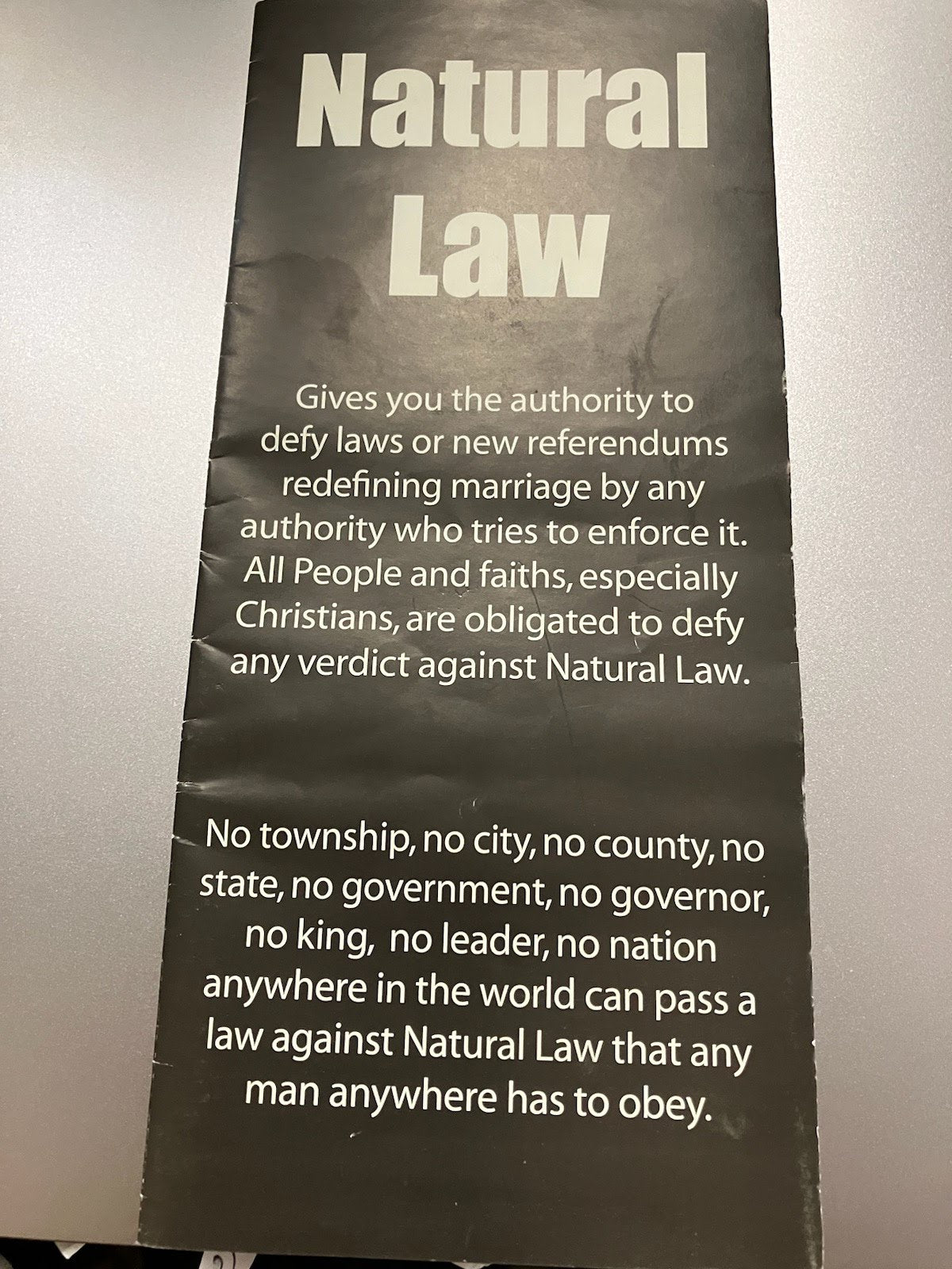 Natural Law Pamphlet