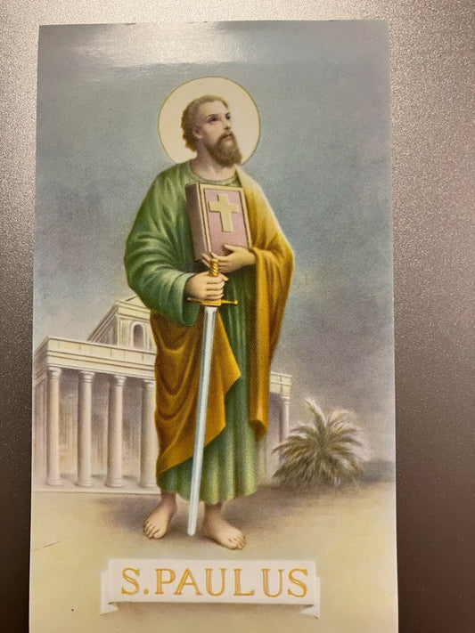 St. Paul Prayer For Patience Holy Card - Paper