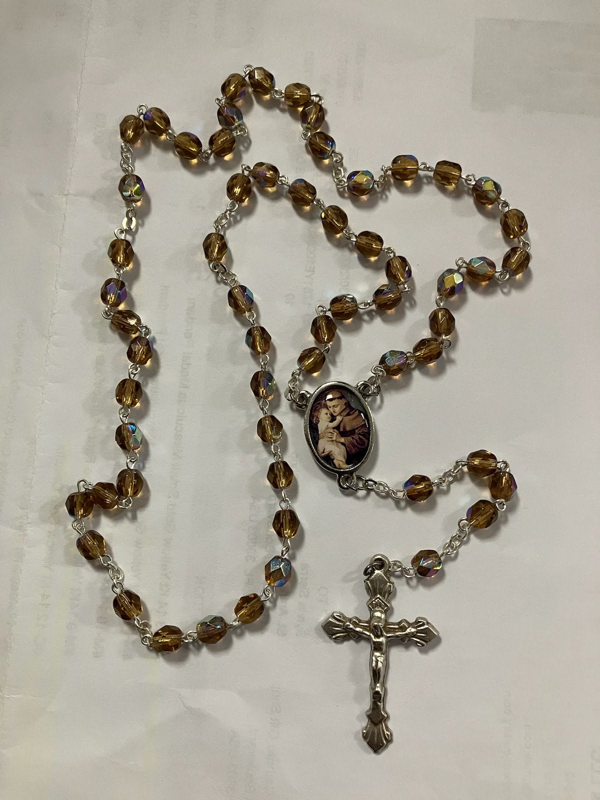 St.  Anthony Rosary with Photo Center