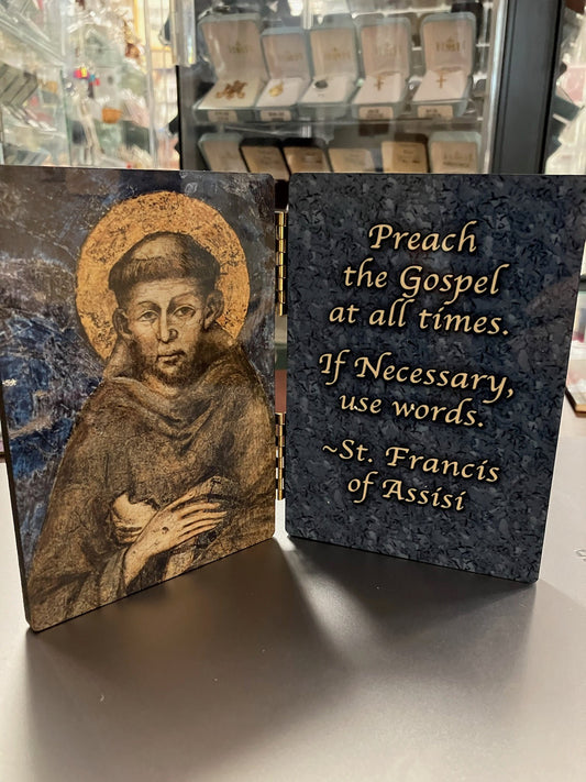 St. Francis Plaque with Quote