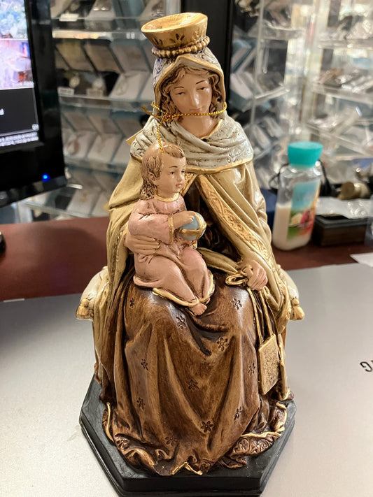 Our Lady Of Mount Carmel Statue - Sitting