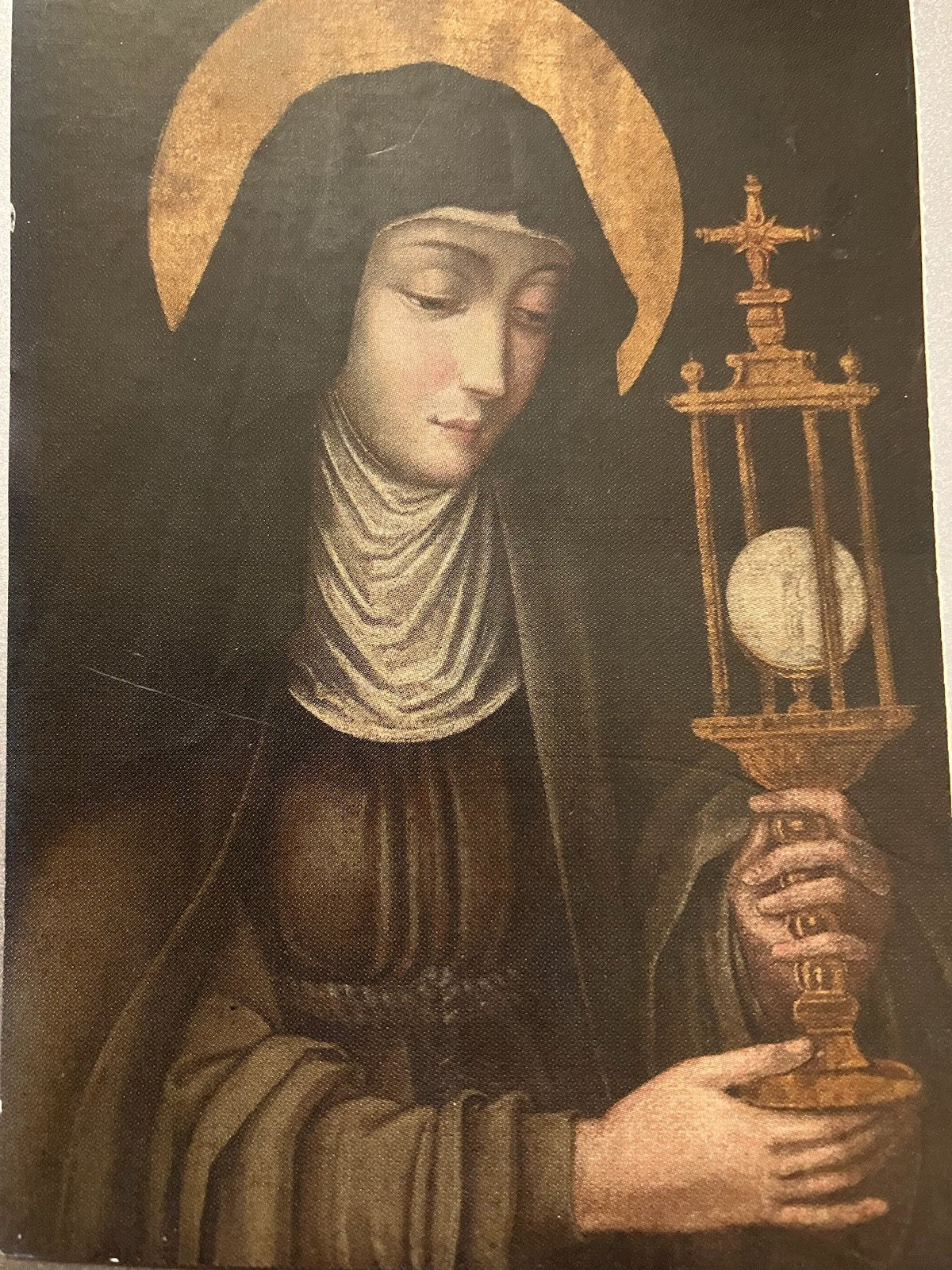 St. Clare of Assisi Holy Card