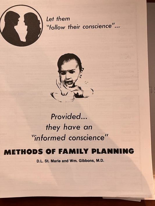 Methods Of Family Planning By D.L. St. Marie And Wm. Gibbons, M.D.