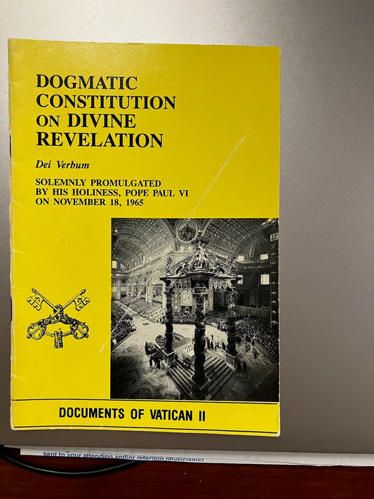 USED: Dogmatic Constitution On Divine Revelation - Dei Verbum - By Pope Paul VI