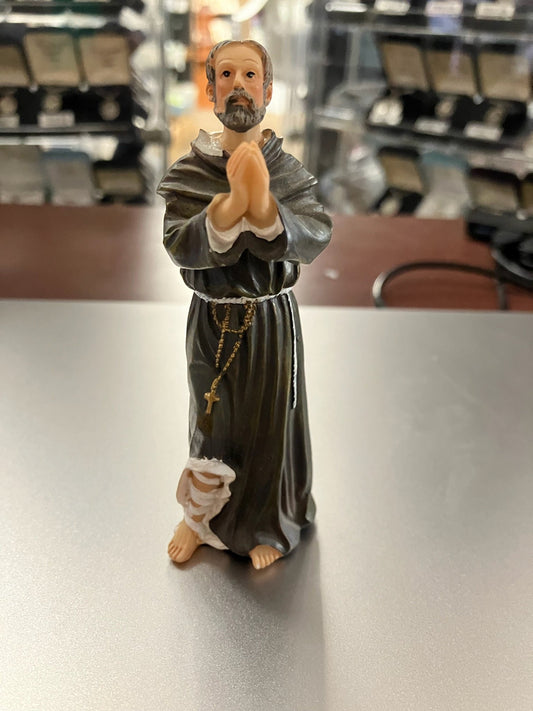 St. Peregrine 4" Statue - Patron Saint of Cancer Victims