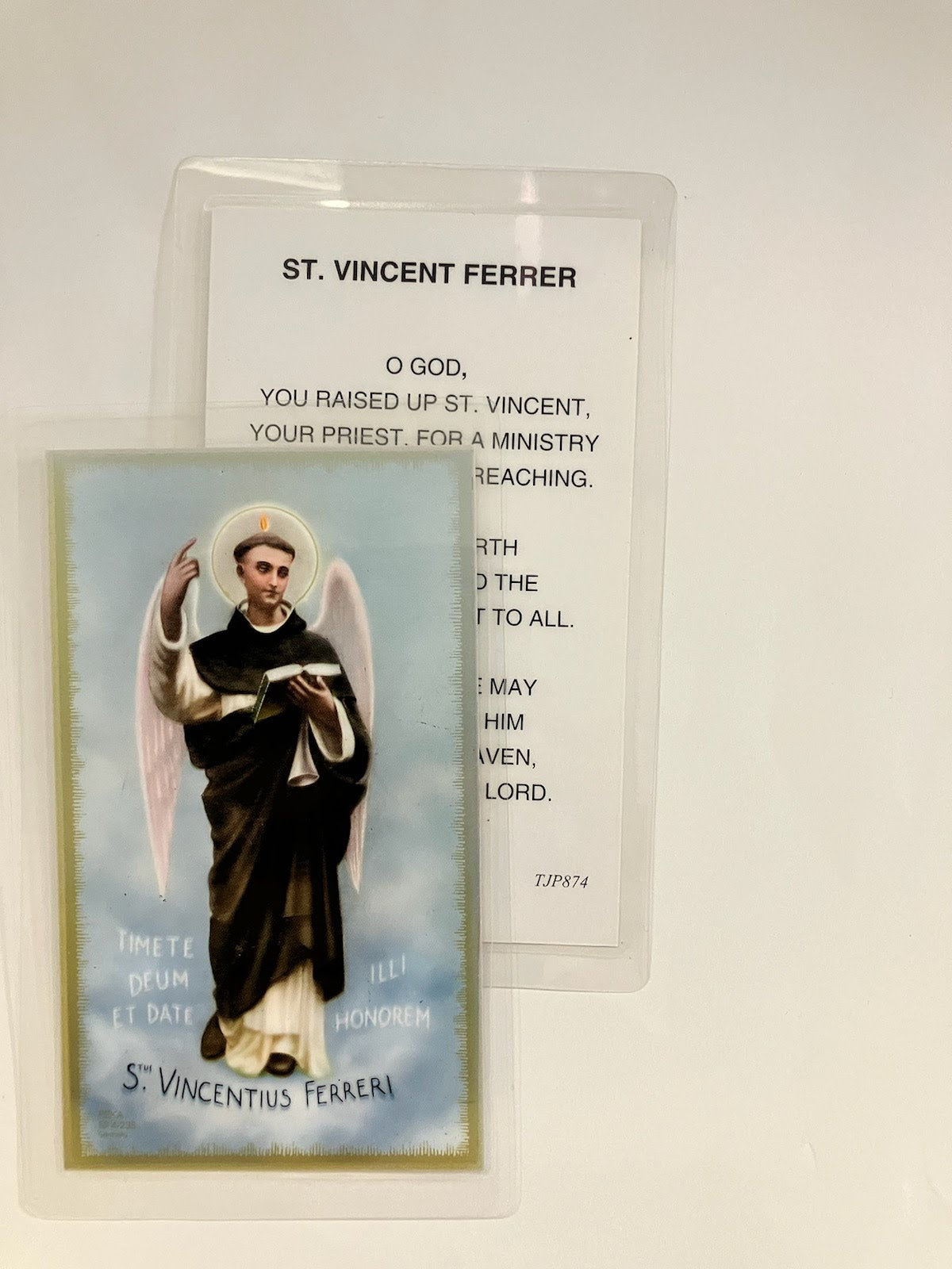 St. Vincent Ferrer Holy Card - Limited