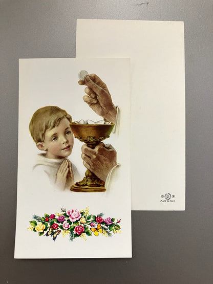First Communion Remembrance Card or Folder for Boy