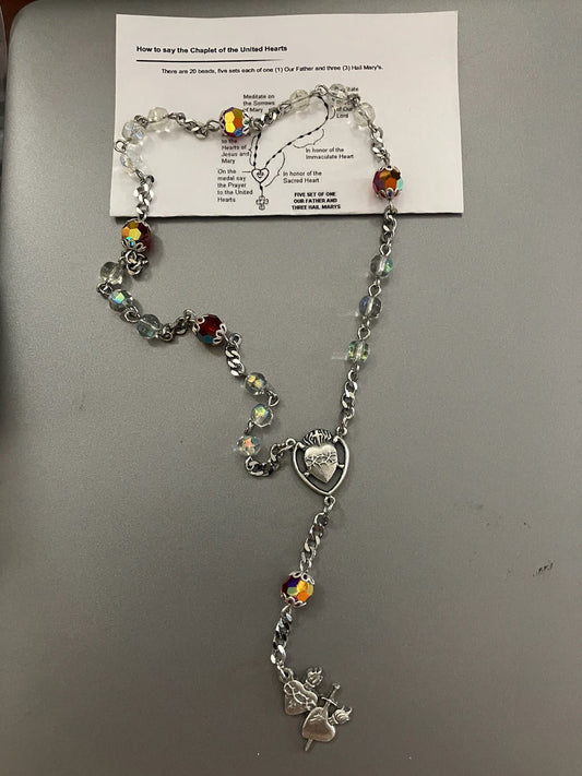 Sacred and Immaculate Hearts Chaplet - Chaplet of The Two Hearts - Chaplet of The United Hearts