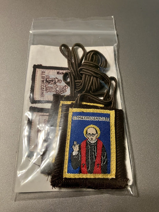 St. Maximilian Kolbe Brown Scapular