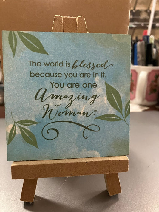 Amazing Woman Tabletop Plaque