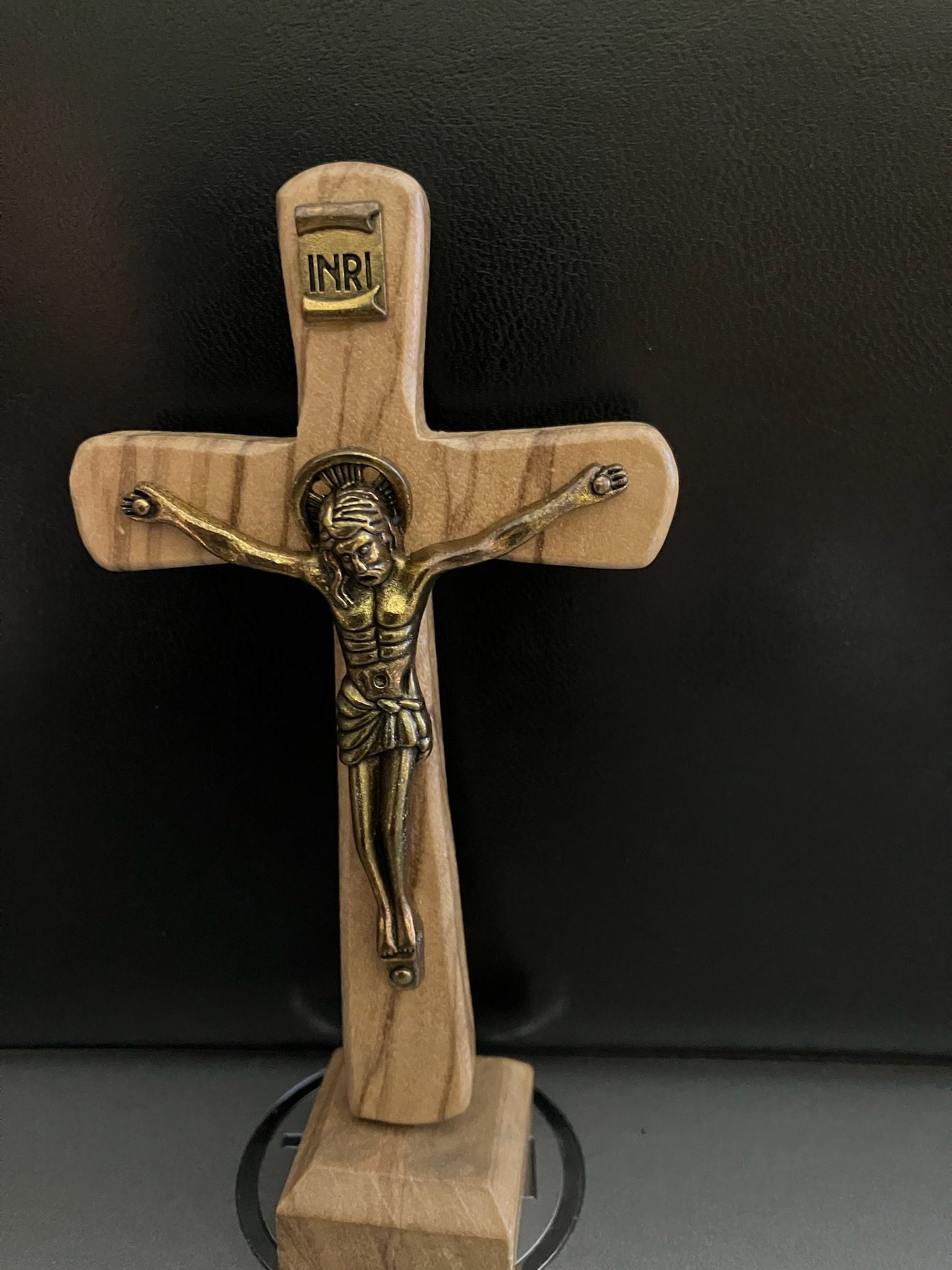 Wood Standing Crucifix