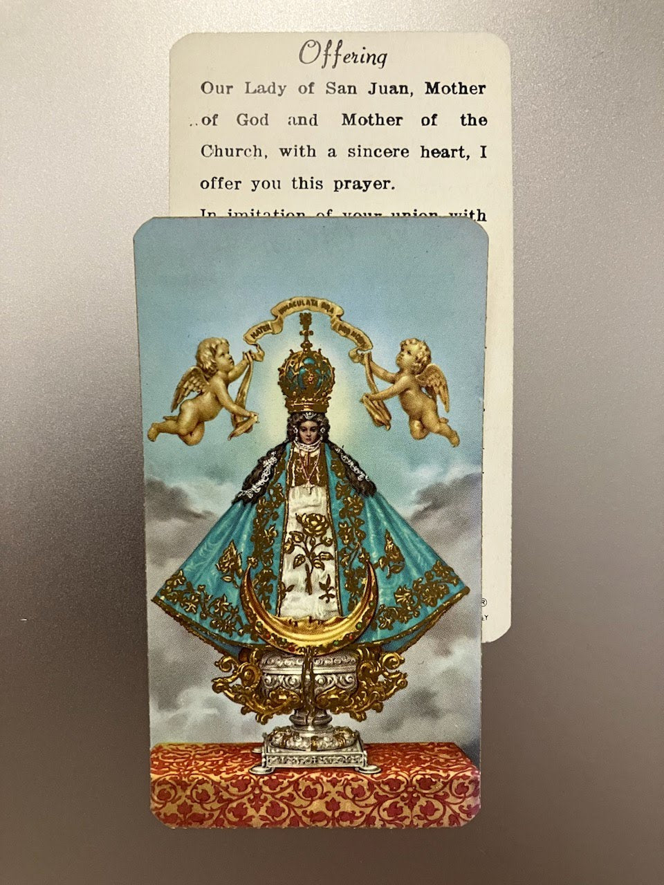 Prayer to Our Lady of San Juan del Valle Holy Card