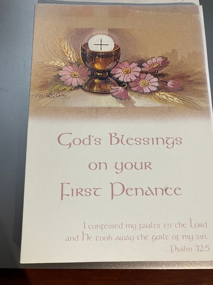 First Penance, Reconciliation - Greeting Card