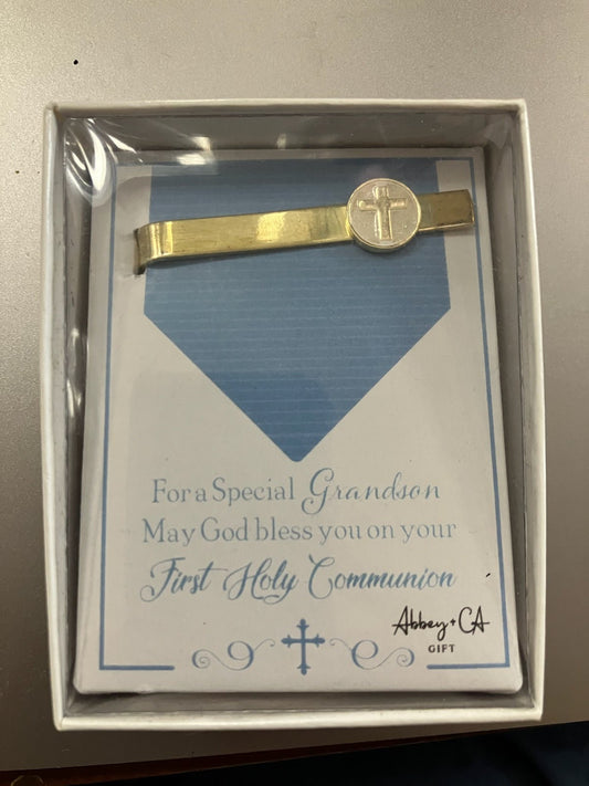 First Communion Cross Tie Bar