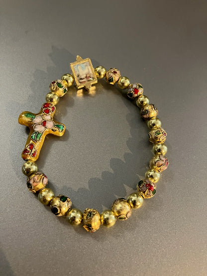 Our Lady of Fatima Cloisonne Bracelet