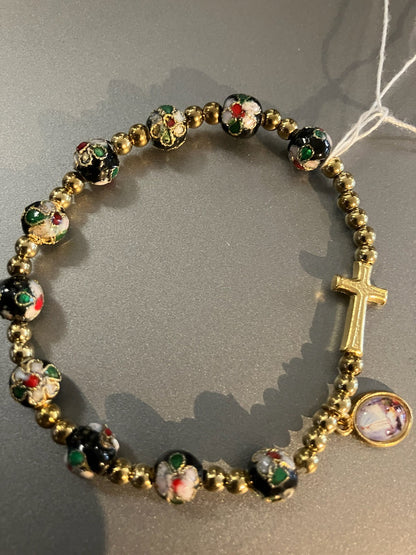 Our Lady of Fatima Cloisonne Bracelet