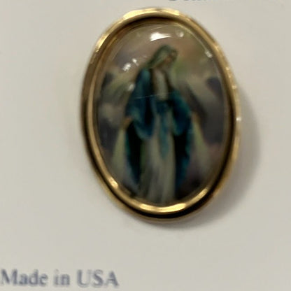 Holy Icons - Gold Tone Lapel Pin