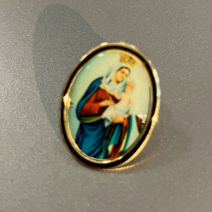 Holy Icons - Gold Tone Lapel Pin
