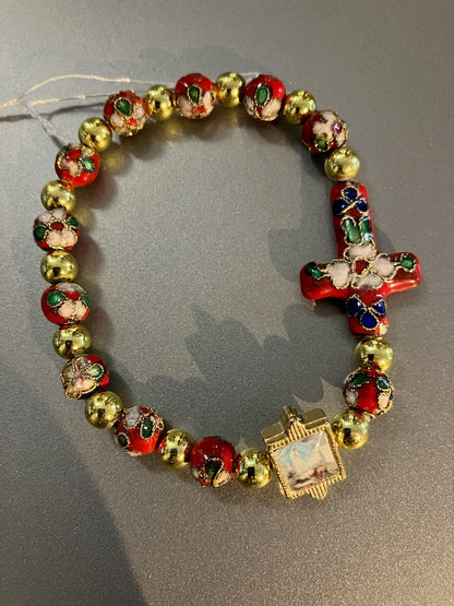 Our Lady of Fatima Cloisonne Bracelet
