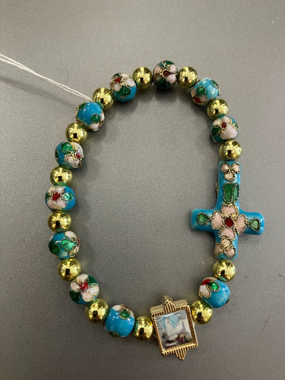 Our Lady of Fatima Cloisonne Bracelet
