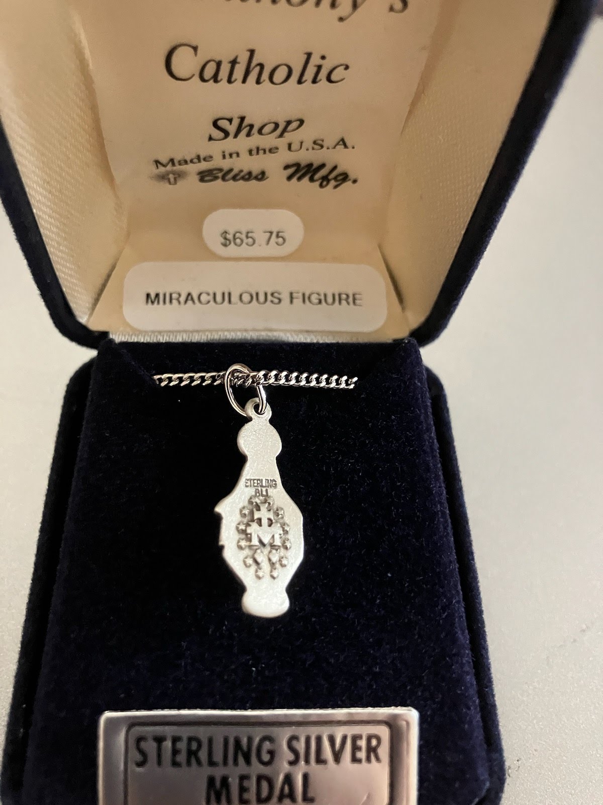 Our Lady of Grace Miraculous Medal Necklace