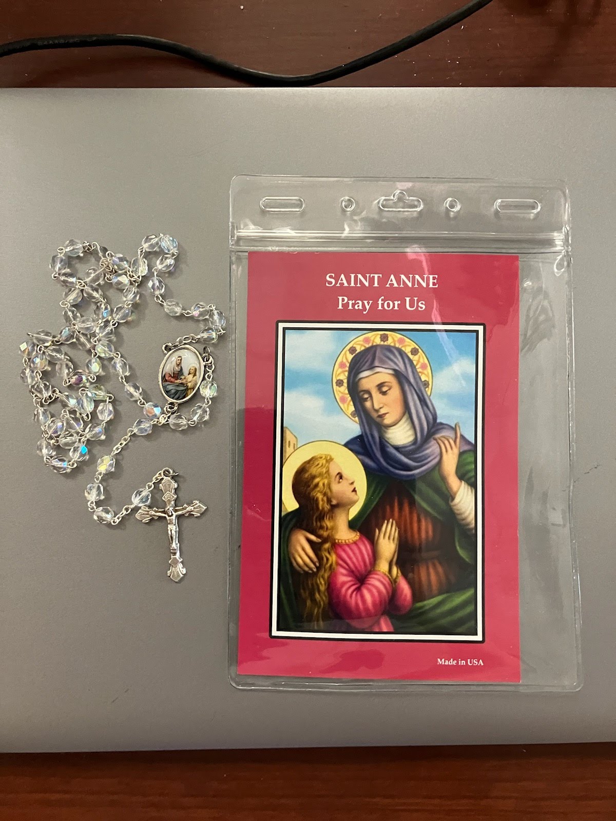 St. Anne Rosary with Photo Center