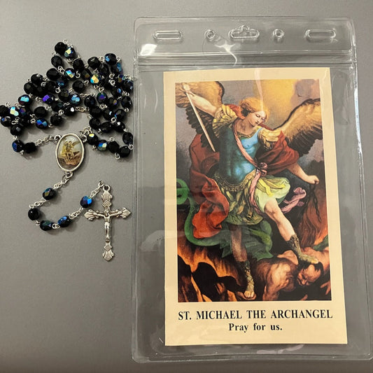 St. Michael Rosary with Photo Center
