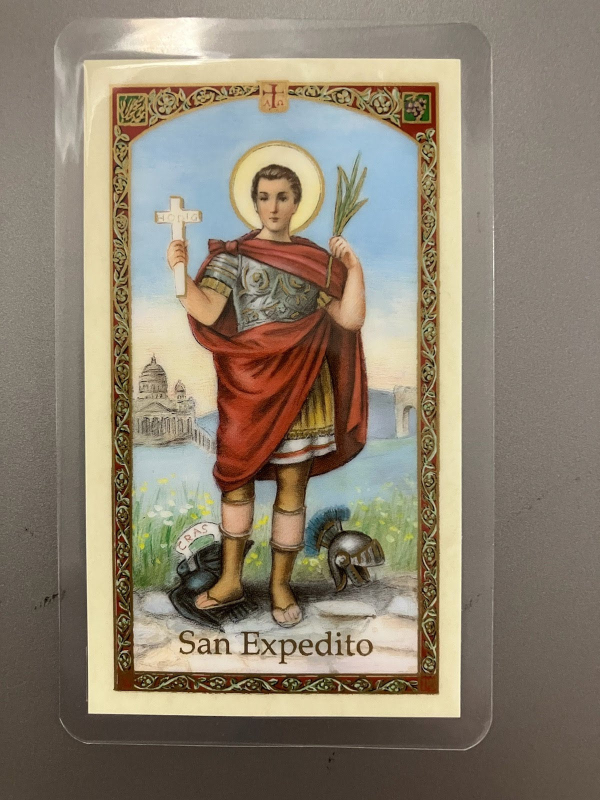 St. Expedite Holy Card ( San Expedito )